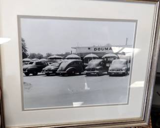 Vintage black and white photos of local places doumars