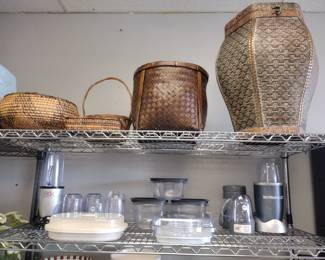 Pampered chef Rubbermaid Nutri bullet. and baskets