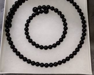 Black Onyx bracelet and necklace