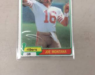 Joe Montana football card.