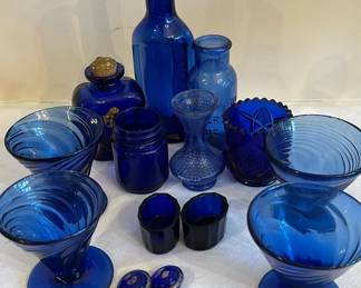 Cobalt Blue Salt Cellars Cups