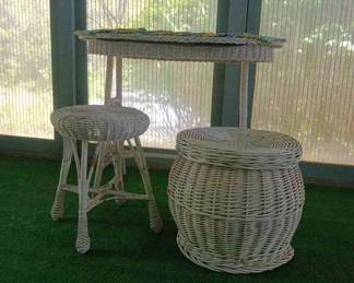 Wicker Table And More