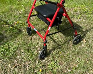 Collapsible Four Wheel Walker