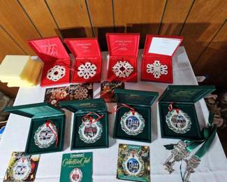 Longaberger Collectors Club Christmas Ornaments 
