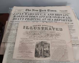 New York Times Report on Pearl Harbor Attack  Frank Leslies Contemporaneous Account of John Brown Insurrection