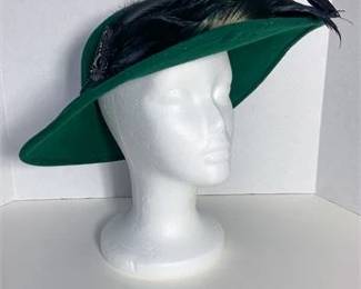 Sonni Green Cartwheel Ladies Hat 