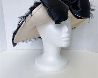 Michael Howard Wool Feathered Ladies Hat 
