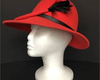 Vintage Wool Excello Geo W. Bollman Ladies Hat 