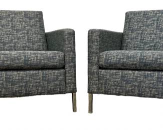 Mid Century FLORENCE KNOLL for KNOLL Style Lounge Chairs, Pair