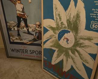 Vintage Skiing Prints 