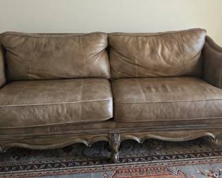 Vintage Bernhardt leather sofa 