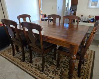 Gorgeous Rustic Dining Room Table with 6 chairs