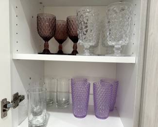 Misc. wine and drinking glasses