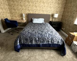 Queensized Headboard and Bed
