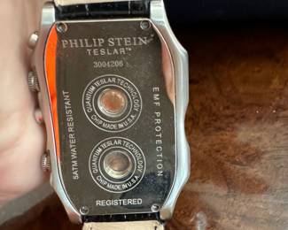 Philip Stein Teslar Men's Watch -- water resistant, with leather strap