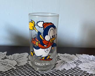 Vintage Chilly Willy drinking glass