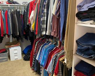 Men’s clothing - medium & large 