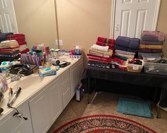 Bath linens, rollers, etc 