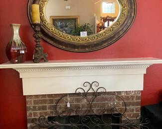 Numerous mirrors , metal art