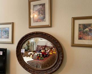 Mirrors and art work 