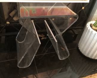 Karim Rashad Lucite table