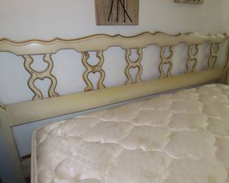 King size wooden headboard.