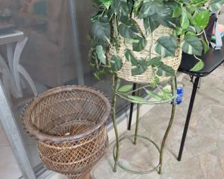 Plant stands.