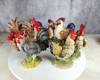 Flat of Roosters & Chickens