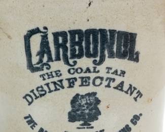 Carbonol Coal Tar Disinfectant Boston Stoneware Jug
