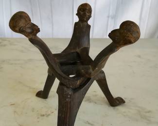 African Folding Tripod Cup Holder