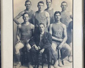 Antique Photo Kansas City Amateur Basketball 1908