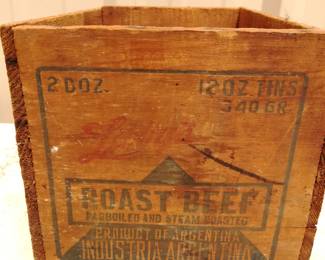 Libby's Roast Beef Shipping Crate