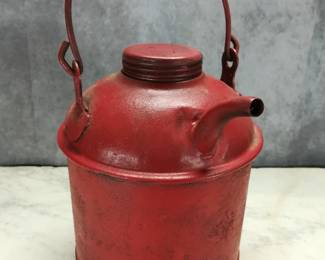 Vintage Red Painted Gas Can