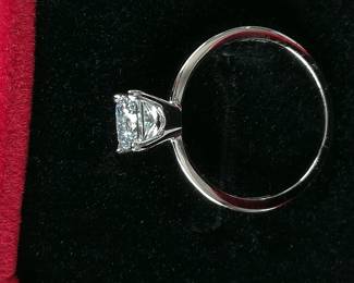 1ct Princess Cut 14kt Gold Diamond Ring