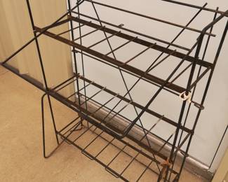 Black Collapsible Wire Display Rack
