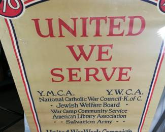 United We Serve WW I Work Campaign Bond Poster