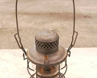 AT & SFRY Debossed Railroad Lantern