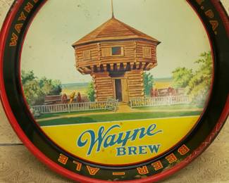 Wayne Brewing Co Eria PA Beer Tray Mad Anthony