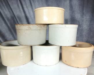 (6) Small Stoneware Bowls (Great Pet Bowls!)