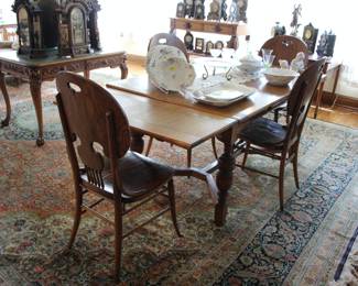 Vintage oak dining table