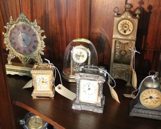 More carriage & novelty clocks