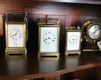 Carriage clocks - Tiffany & Co alarm, Waterbury