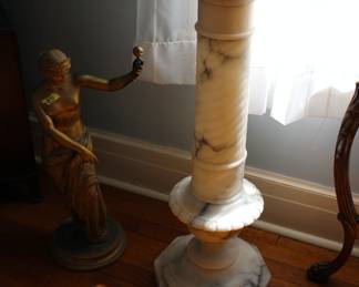 Marble pedestal
