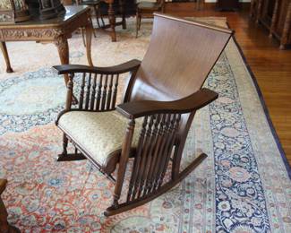 Antique oak rocker