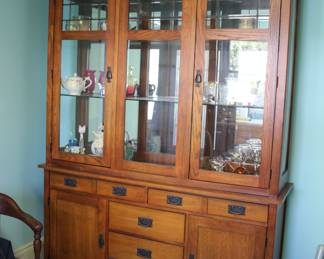 Bassett Mission style breakfront