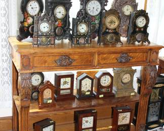 Assortment of iron face clocks