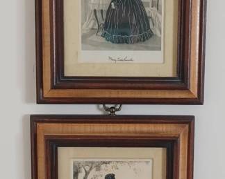 Abraham Lincoln and Mary Todd Framed Art