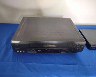 VCR and Blueray Disc Player