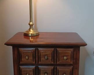 Nightstand and Lamp