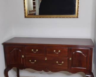 Sideboard and Mirror